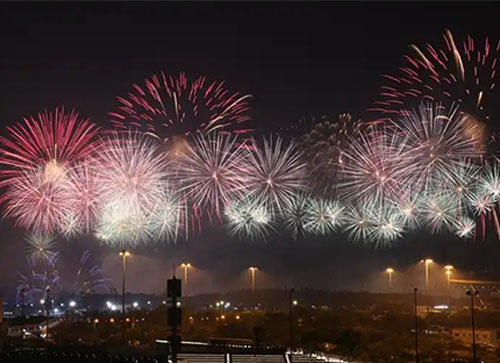 故城县焰火晚会